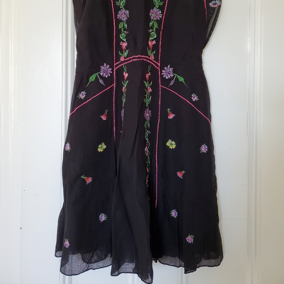 Free People Ruffle Embroidered Mini Dress - Picture 6 of 9